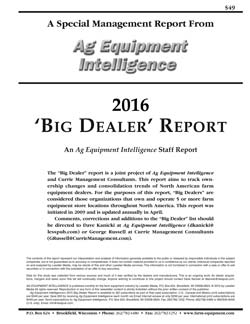 2016 Big Dealer Report Cover