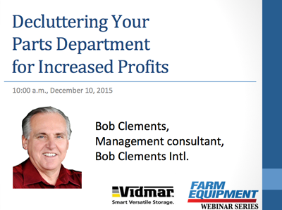 Decluttering Your Parts Department for Increased Profits