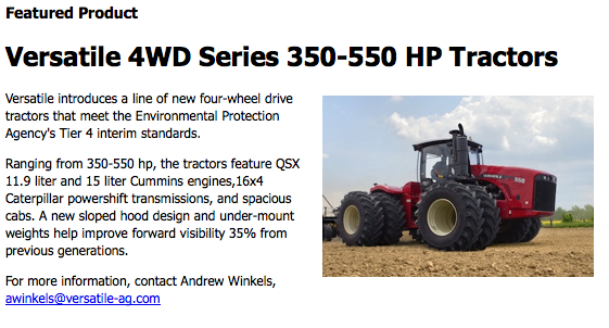 Versatile Tractor