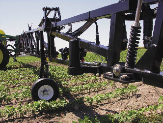 Adjustable Boom Height on Sprayer