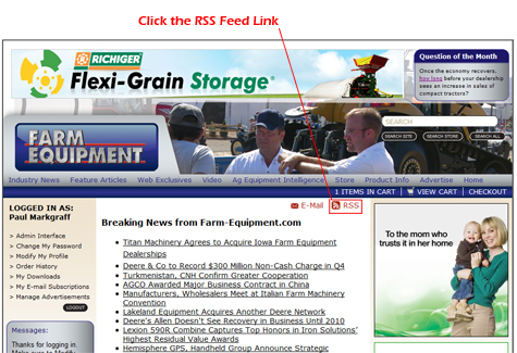 Farm Equipment RSS Feed Farm Equipment RSS Feed