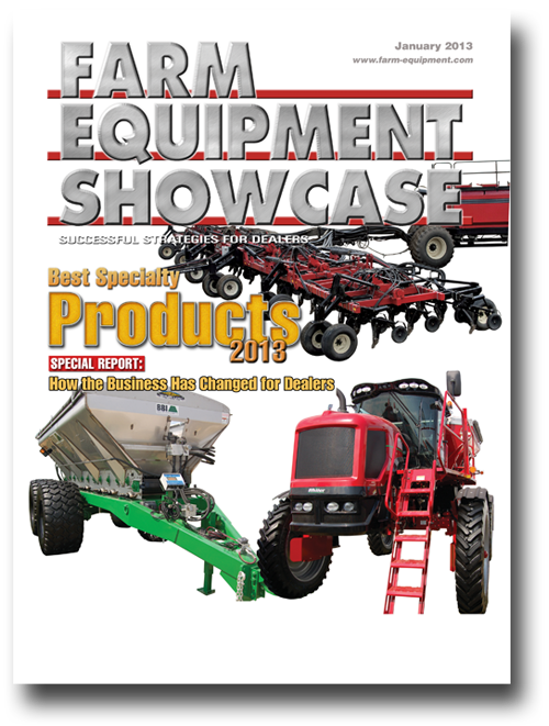 Farm Equipment Magazine Cover - January 2013 Showcase