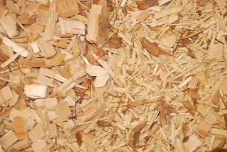 Wood chips from Rabaud chipper Wood chips from Rabaud chipper