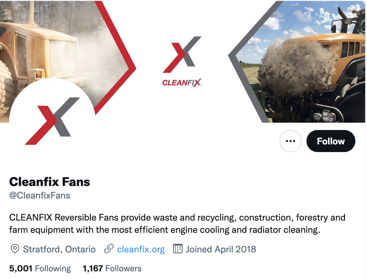 CleanFix Fans twitter