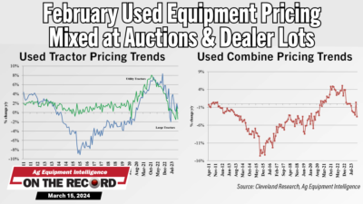 February Used Equipment Pricing Mixed at Auctions & Dealer Lots