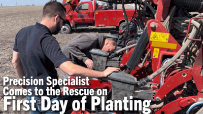 Precision Specialist Comes to the Rescue on First Day of Planting 