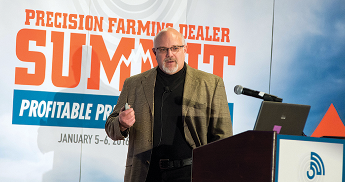 Tim Norris speaks at the Precision Farming Dealer Summit