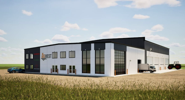 Completed building render