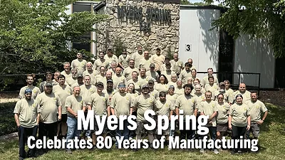 Myers Spring Celebrates 80 Years of Manufacturing