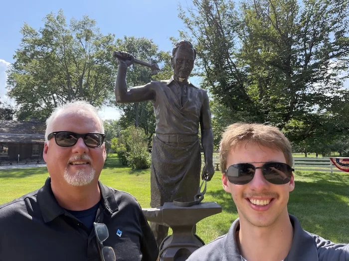 Mike and Hayden Lessiter John Deere Historical Site
