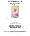 Richard Marlo Christman Obituary and Memorial.jpg Richard Marlo Christman Obituary and Memorial.jpg