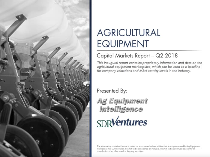 AEI Ag Equipment Capital Markets Report Cover Q2 2018