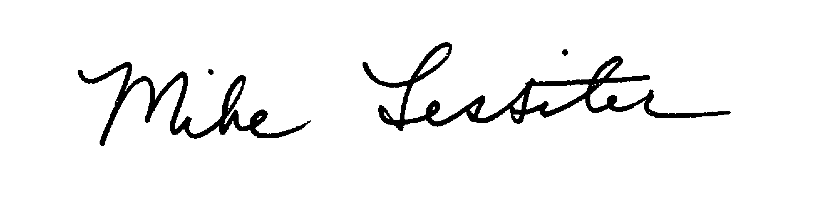 Mike Lessiter signature