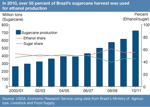 Brazil sugarcane harvest