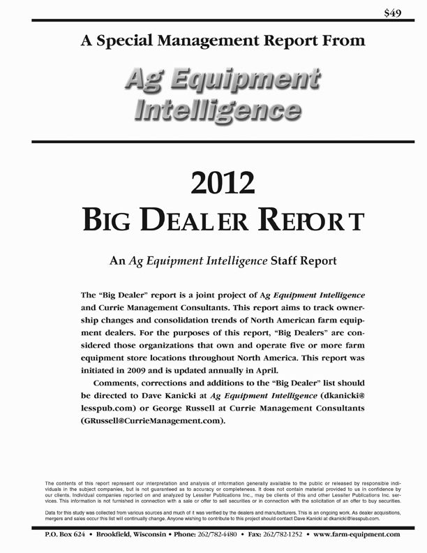 2012 Big Dealer Report