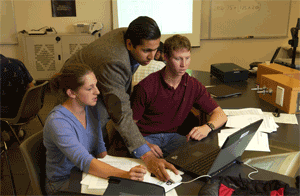 Ag students learning in college