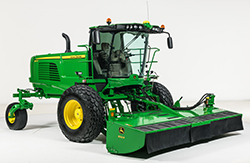 John Deere W260 Self-Propelled Windrower and 500R Rotary Platform