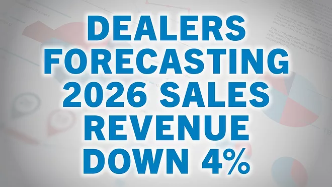 Dealers Forecasting 2026 Sales Revenue Down 4%