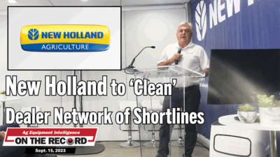 New Holland to ‘Clean’ Dealer Network of Shortlines