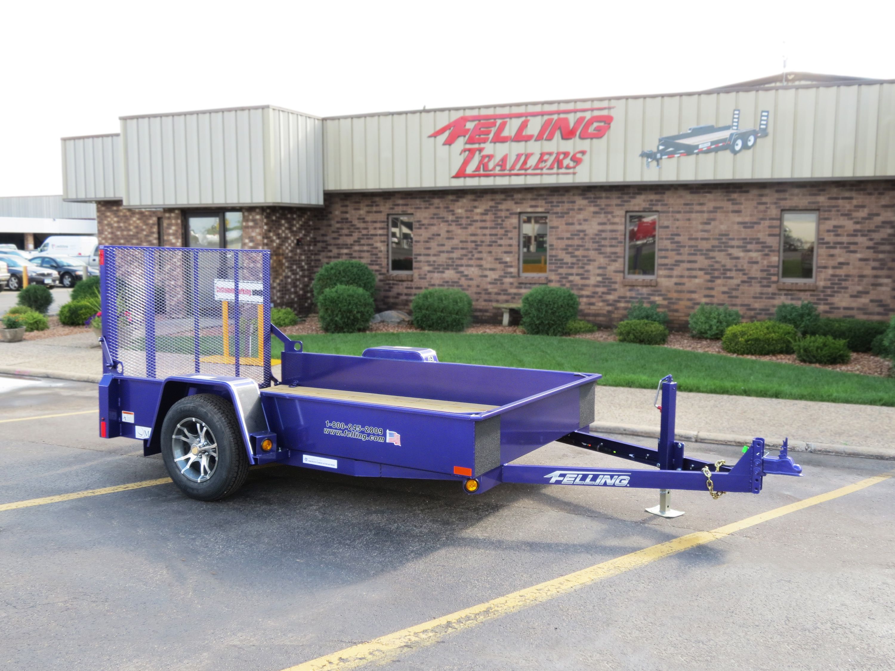 Purple FT-3 drop deck utility trailer 