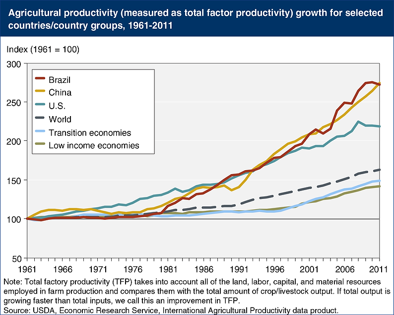 Productivity Rises in Global Agriculture