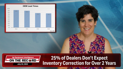 25% of Dealers Don't Expect Inventory Correction for Over 2 Years