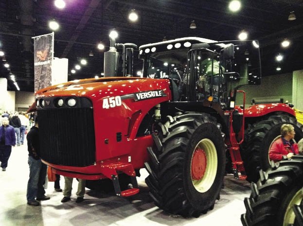 Versatile showcased its new 450 4WD tractor with Tier 4 Interim compliant engine.