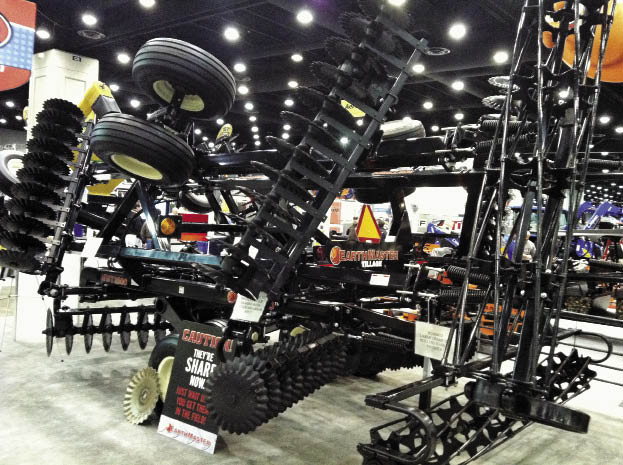Earthmaster showcased its Verti-Go vertical tillage line that was introduced last year.