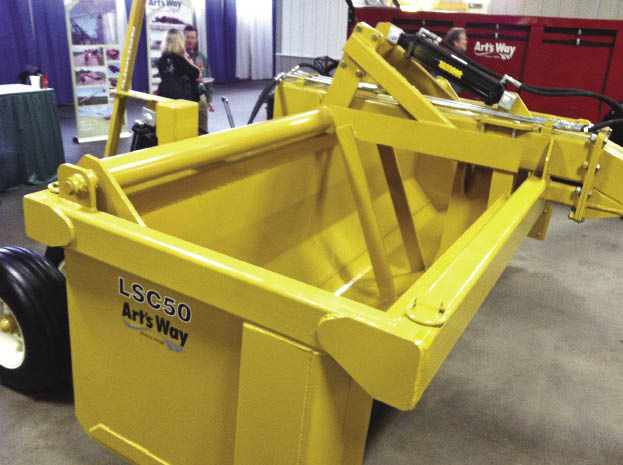 Art’s Way Manufacturing displayed its LSC50 Carryall (5 cu. yd.) scraper for the first time in Louisville, further differentiating its product line, says CEO Ward McConnell.